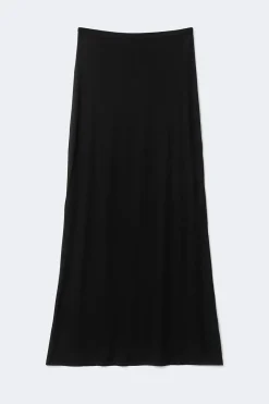 Soft touch maxi skirt - Schwarz - Dame - Gina Tricot