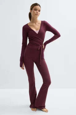 Soft wrap yoga cardigan - Rot - Dame - Gina Tricot