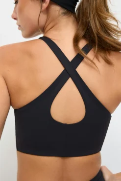 Soft yoga top - Schwarz - Dame - Gina Tricot