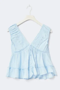 14+ sol blouse - Blau - Gina Tricot