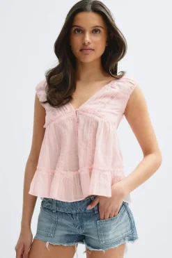 14+ sol blouse - Rosa - Gina Tricot