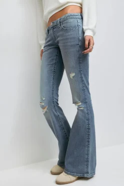 14+ sparkle flare jeans tall - Blau - Gina Tricot