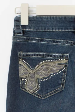 14+ sparkle flare jeans tall - Blau - Gina Tricot