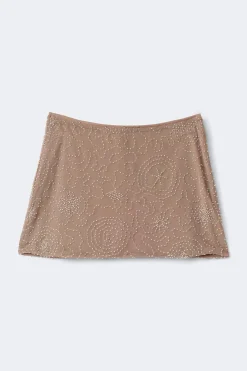 Sparkle mini skirt - Braun - Dame - Gina Tricot