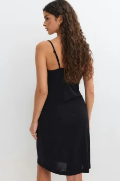90s slip dress - Schwarz - Dame - Gina Tricot