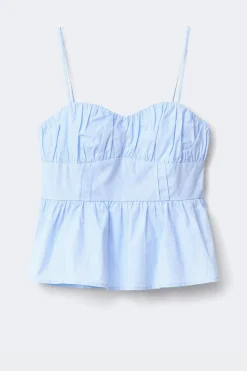 Strap top - Blau - Dame - Gina Tricot