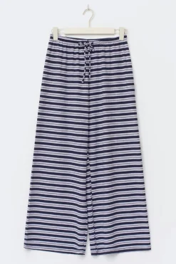 Striped soft trousers - Lila - Dame - Gina Tricot