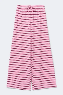 Striped soft trousers - Rosa - Dame - Gina Tricot