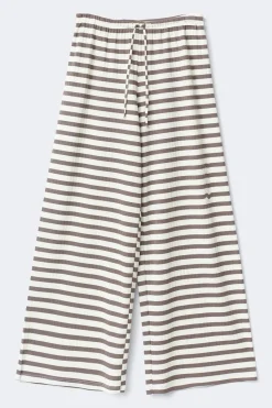 Striped soft trousers - Weiß - Dame - Gina Tricot