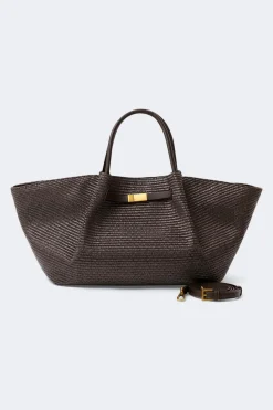 Structure strap tote bag - Braun - Dame - Gina Tricot