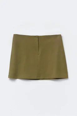 Tailored mini skirt - Grün - Dame - Gina Tricot
