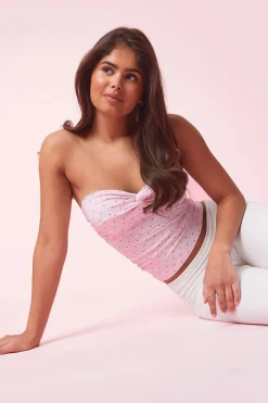 14+ tanlines bandeau top - Rosa - Gina Tricot