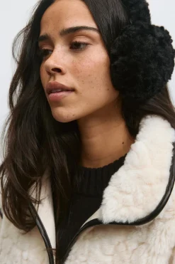 Teddy ear muffs - Schwarz - Dame - Gina Tricot