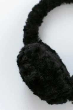 Teddy ear muffs - Schwarz - Dame - Gina Tricot