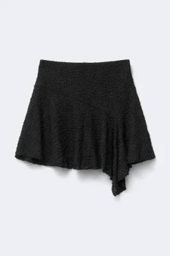 Textured mini skirt - Schwarz - Dame - Gina Tricot