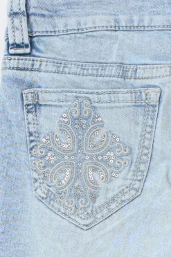 14+ the cross low flare jeans - Blau - Gina Tricot