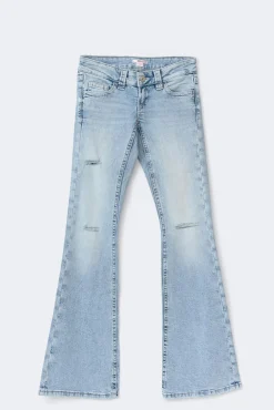 14+ the cross low flare jeans - Blau - Gina Tricot