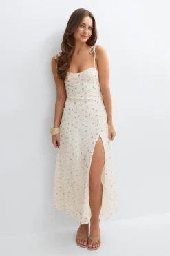 14+ tie dress - Weiß - Gina Tricot
