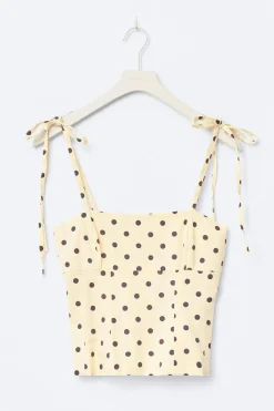 14+ tie singlet - Gelb - Gina Tricot
