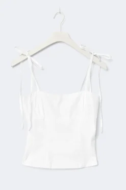 14+ tie singlet - Weiß - Gina Tricot