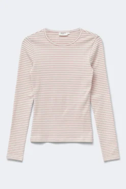 Tight fit long sleeve top - Rosa - Dame - Gina Tricot