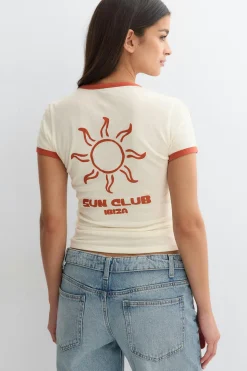 Tight tee - Weiß - Dame - Gina Tricot