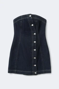 Tube denim dress - Blau - Dame - Gina Tricot