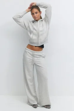 Ultimate zip hoodie - Grau - Dame - Gina Tricot