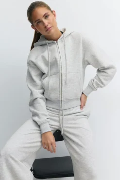 Ultimate zip hoodie - Grau - Dame - Gina Tricot