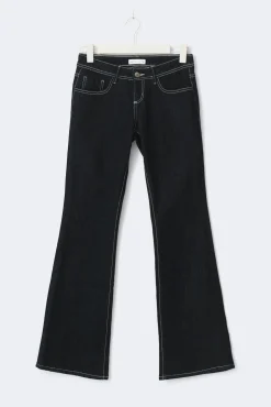 Ultra low flare petite jeans - Blau - Dame - Gina Tricot