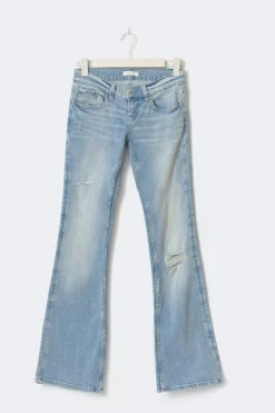 Ultra low petite bootcut jeans - Blau - Dame - Gina Tricot