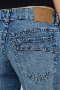 Ultra low wide jeans - Blau - Dame - Gina Tricot