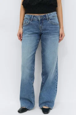 Ultra low wide jeans - Blau - Dame - Gina Tricot