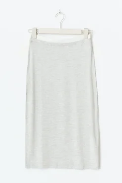 Waist detail midi skirt - Grau - Dame - Gina Tricot