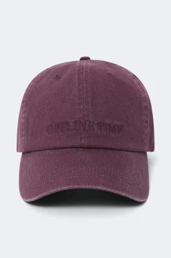 Washed cotton cap - Rot - Dame - Gina Tricot