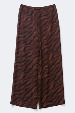 Wide chiffon trousers - Braun - Dame - Gina Tricot