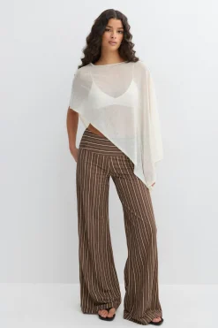 Wide leg trousers - Braun - Dame - Gina Tricot