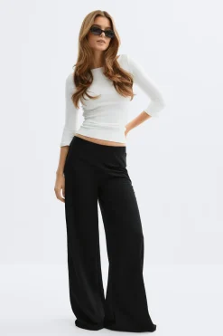 Wide leg trousers - Schwarz - Dame - Gina Tricot