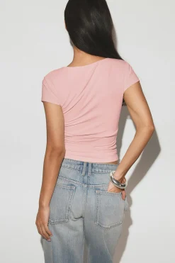 Wow built-in bra top - Rosa - Dame - Gina Tricot