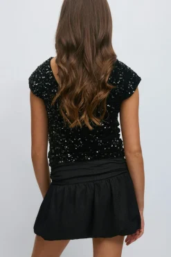 Y balloon skirt - Schwarz - Gina Tricot