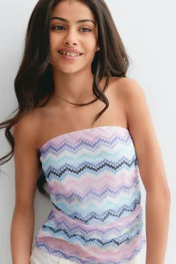 Y bandeau top - Weiß - Gina Tricot