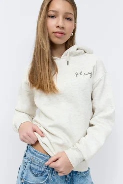 Y basic hood - Grau - Gina Tricot