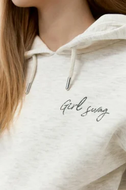 Y basic hood - Grau - Gina Tricot