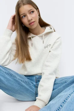 Y basic hood - Grau - Gina Tricot