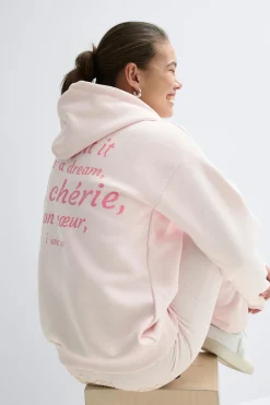 Y basic hood - Rosa - Gina Tricot