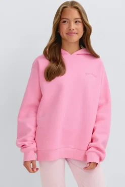 Y basic hood - Rosa - Gina Tricot