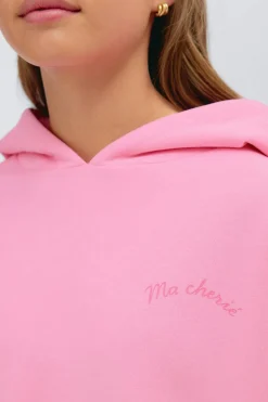 Y basic hood - Rosa - Gina Tricot