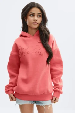 Y basic hood - Rosa - Gina Tricot