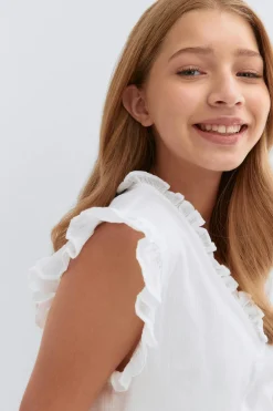 Y boho blouse - Weiß - Gina Tricot