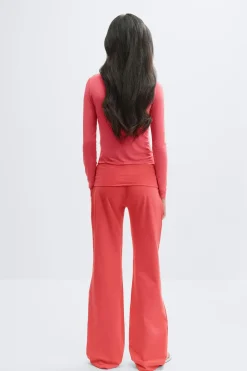 Y coral baggy yoga pants - Rosa - Gina Tricot